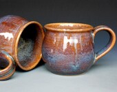 Mug Ceramic Coffee Cup Purple-Red Round