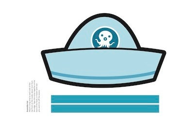 ONE Octonauts Printable Party Sailor Hat Il_170x135