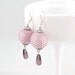 Pink Valentine's Day Earrings - Pastel Jewelry, Valentine Jewelry, Romantic Gift for Her