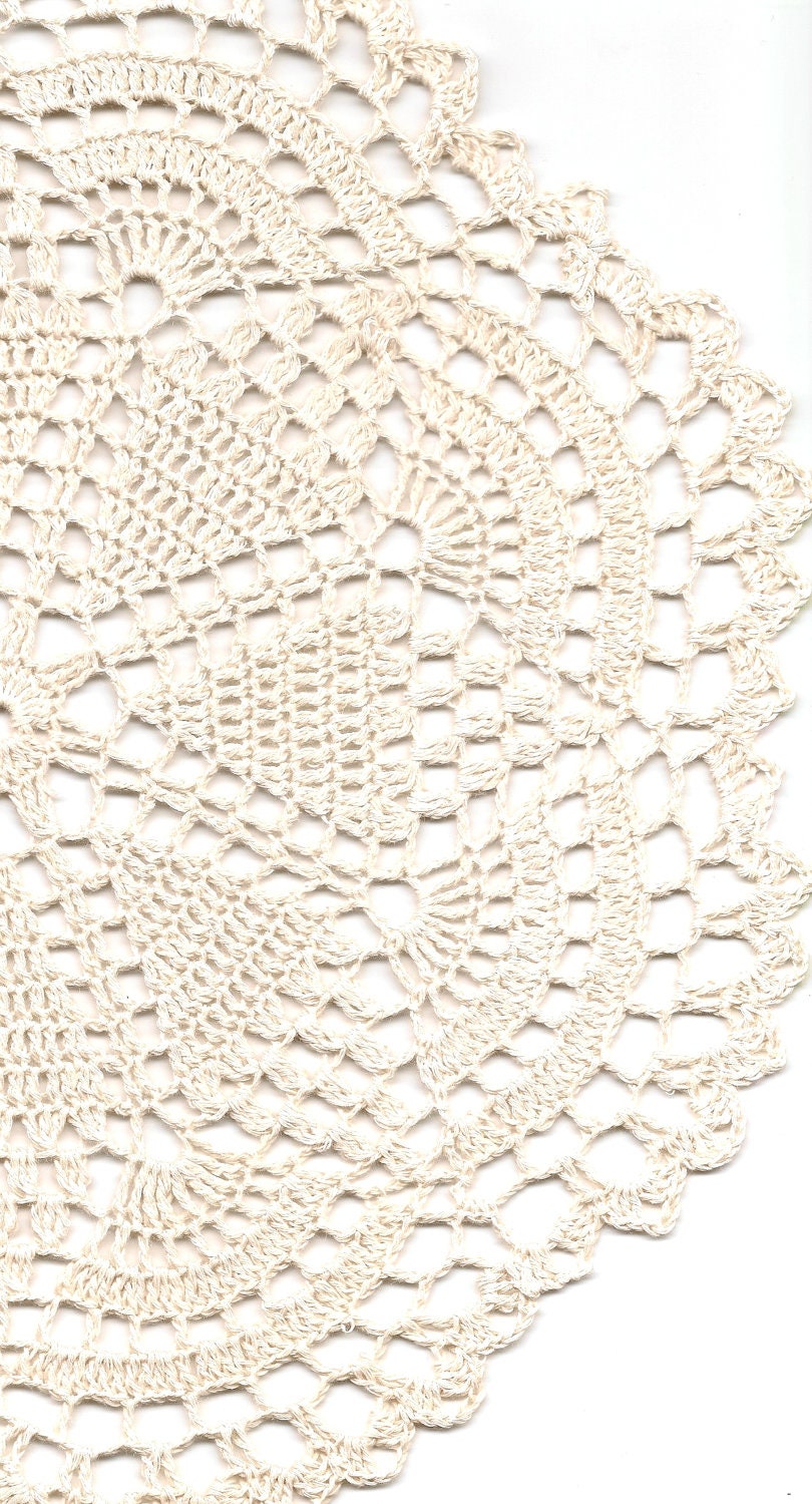 Christmas gift, Crochet doily, lace doilies, eco friendly, crocheted doilie, linen doily, hand made, table runner, napkin, cream, ecru
