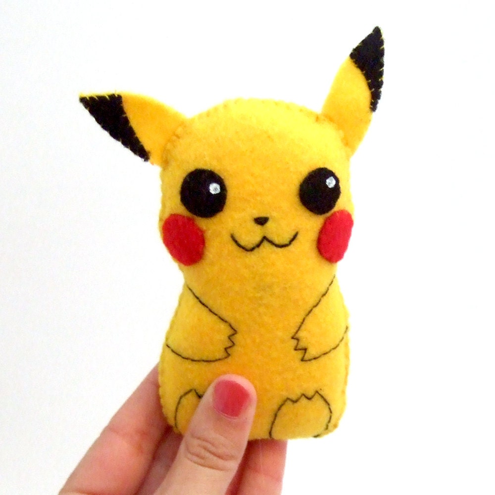 Super cute Pikachu felt plushie