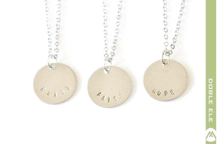 Personalized Metal Stamping Message Necklace