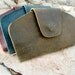 Free shipping, Rough brown Leather Wallet, leather clutch, gift for her, women leather purse