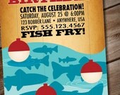 DIY Printable Retro Fishing Birthday Party Invitation Il_170x135
