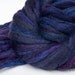 Merino, silk, sparkly roving: TERRITORY, 4 oz