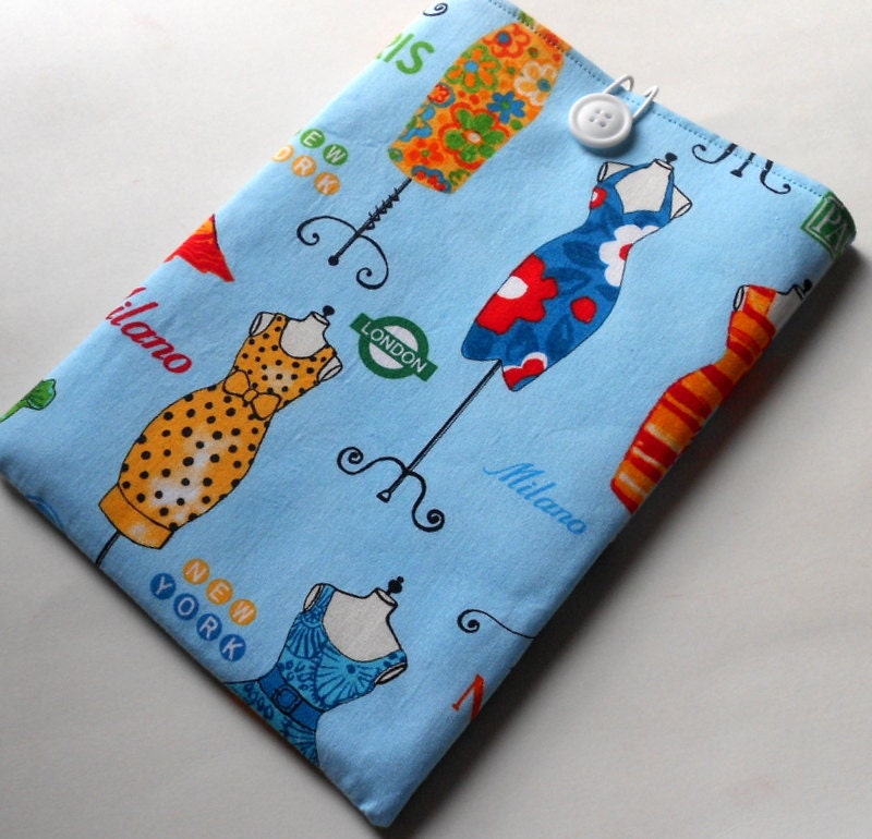 Kindle cover/Kindle sleeve/Nook sleeve/e-reader cover - Dresses