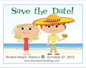 Mexican Wedding Save the Dates - Available as Cards or Magnets