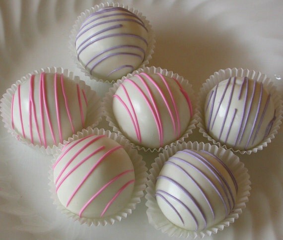 Wedding Cake Bite Truffles - bridal shower baby shower birthday party cake bites made with quality ingredients Il_570xn