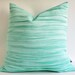 Sukan / 1 Piece Euro Sham Cover Decorative Pillows, Throw Pillow Covers, Blue Green Ruffle Pillow Covers - 22x22 inch