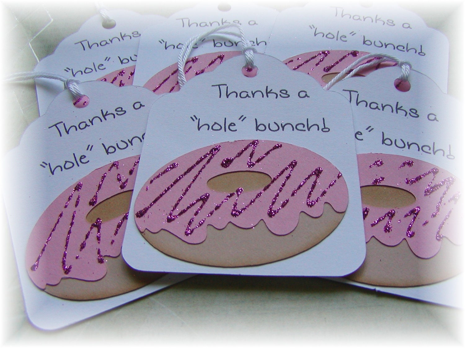 Thanks Donut Tags CUSTOM for Momofbee