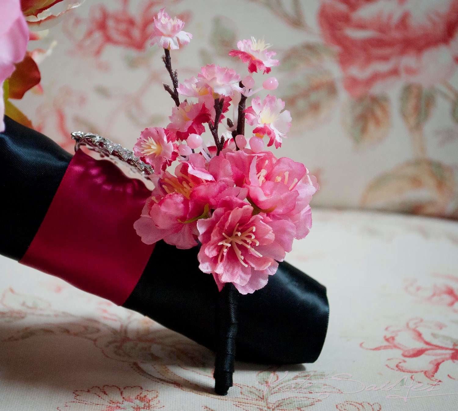 Cherry Blossom Wedding Boutonniere