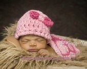 Light pink and Hot Pink Hatchling Turtle-  The Original Cuddle Critter Cape Set  - Newborn Photography Prop -