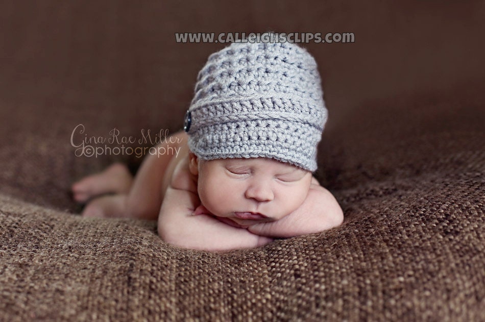 Tiny Textured Newsboy Cap - You pick the colors