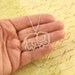 Elephant Necklace, Mother and Baby, Sterling Silver, Made To Order