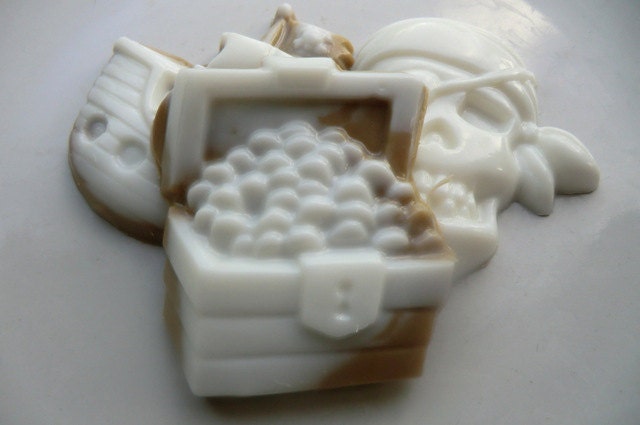 20 Pirate Themed Soap - pirate birthday favors, stocking stuffer