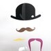 Mr. Moustache baby mobile