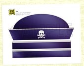 Pirate Party Hat (crew design) from the DIY Printable Pirate Collection by Spaceships and Laser Beams