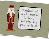 Pixel People Quoteables - Dumbledore - PDF Cross-stitch Pattern - INSTANT DOWNLOAD