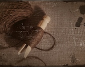 Brown Linen/Cotton Yarn - 10 yards