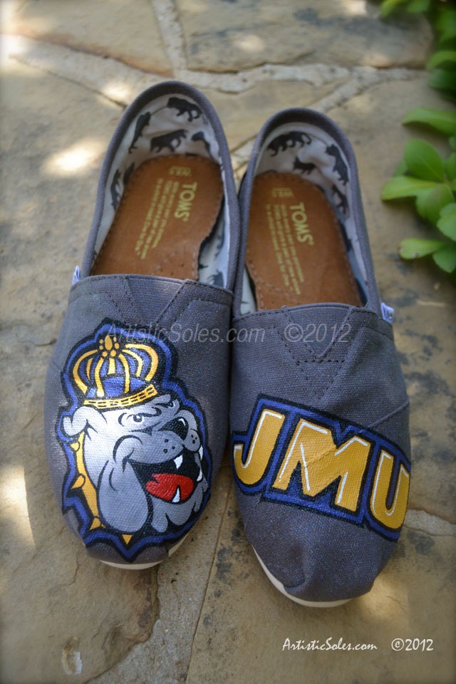 University Custom Painted TOMS Shoes
