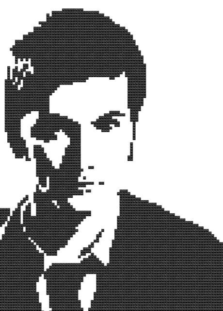 Cross Stitch Pattern SciFi Doctor Who David Tennant