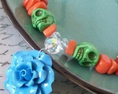 Day of the Dead Sugar Skull Necklace