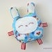 Rainbow the Baby Bunny Pillow Plush Toy