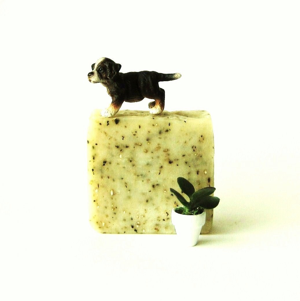 Lavender Vanilla Oatmeal Mint Soap - Vegan Cold Process Soap - Handmade soap made in Portland Oregon with organic ingredients