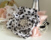 A Taste of Paris by Cozette Couture Polk a dot flower clip