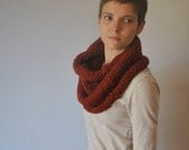 READY TO SHIP chunky cowl scarf neck warmer - spice - the emory