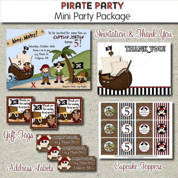 Pirate Party Package - DIY You Print Il_570xn