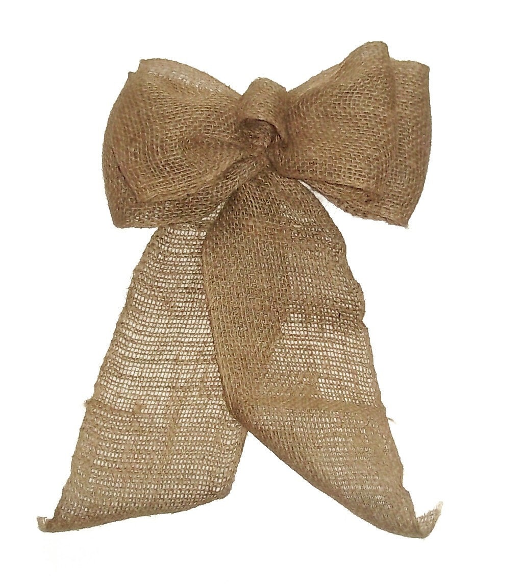 Burlap Bows for Wedding Decorations,Country Wedding, Burlap Wreath Bows, Christmas Decorations, Burlap Pew Decorations, Burlap Pew Bows