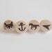 Letterpress Wood Earrings