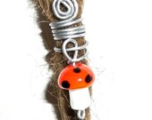 pick color: mushroom dreadlock bead