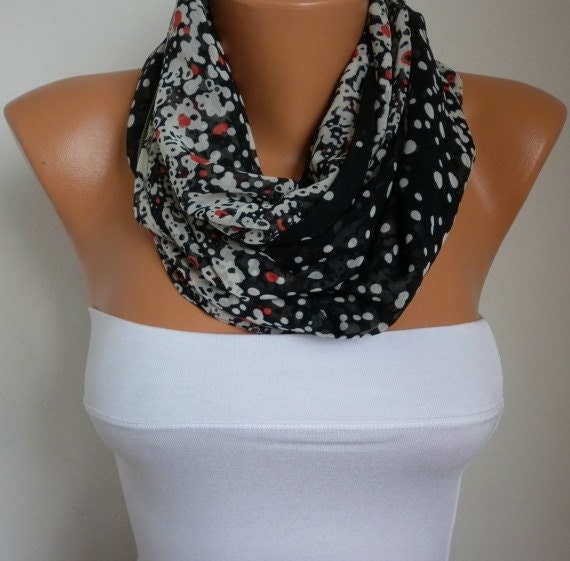 Infinity Scarf Shawl Circle Scarf Loop Scarf Gift -fatwoman