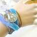 Eco-friendly  Silver Silk Wrap Bracelet, Hand Dyed Ribbon, Fine Silver Toggle, Yoga Jewelry, Recycled Bohemian Fashion Accessory
