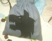 Gray Wolf Icon Dice Bag