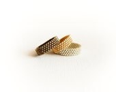 Set of 3 stacking ring in galvanized seed bead color. Thin band ring Modern minimalist band ring. Holiday gift ideas - CallOfEarth Set of 3 stacking ring in galvanized seed bead color. Thin band ring Modern minimalist band ring. Holiday gift ideas - CallOfEarth