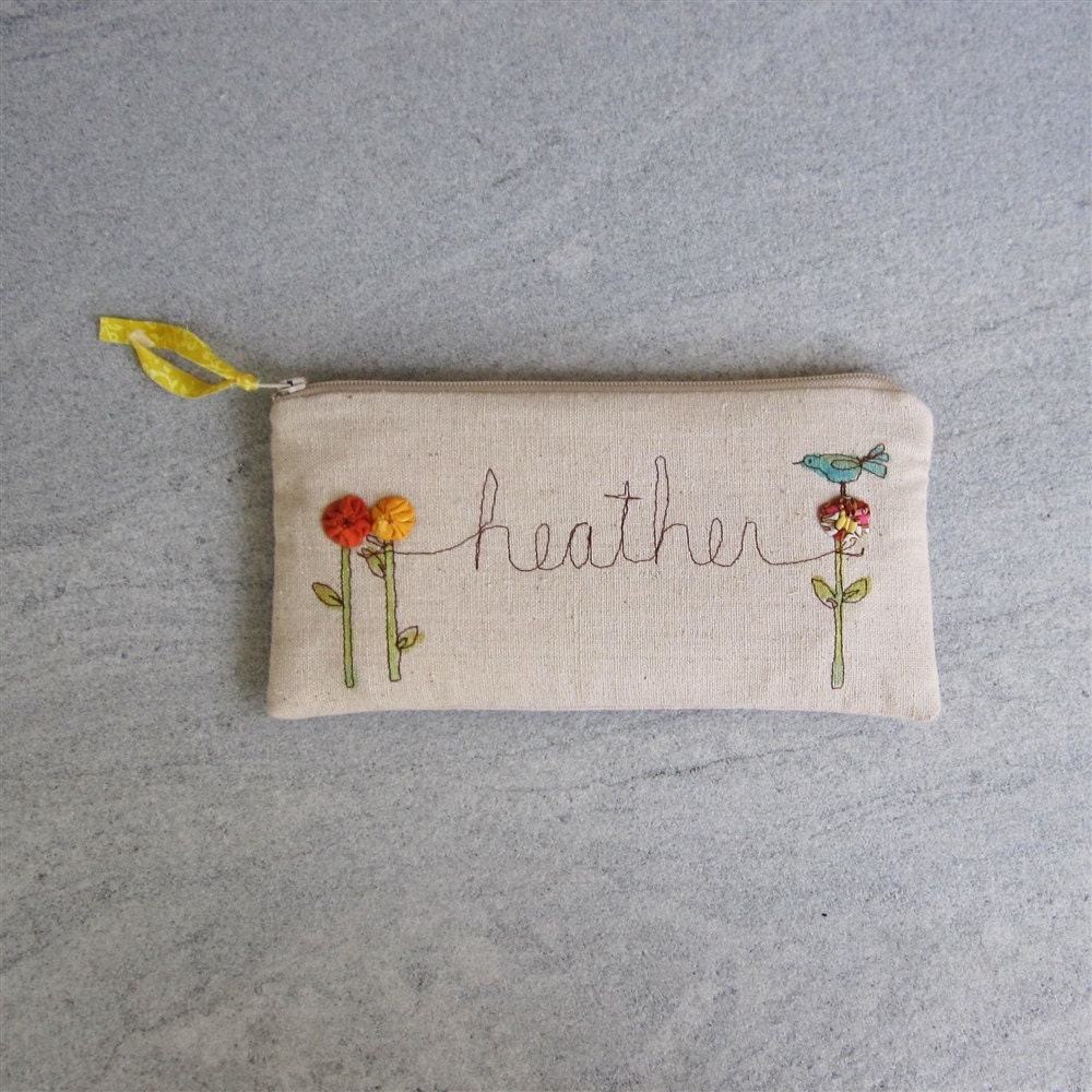 personalized clutch purse, customized with name, personalized gift, mother's day gift TO ORDER by mamableudesigns on etsy