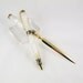 Desk Set Sculptured Pen and Letter Opener Set Pearl White