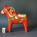Vintage HUGE 12" Swedish Traditional Dala Horse