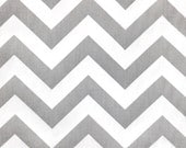 Custom Ironing Board Cover Storm Gray and White Chevron Zig Zag