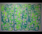 MOD ROCKS Trio Aluminum Wall Sculpture in Shagadelic