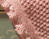 Eco-friendly, Organic Wool Baby Blanket, pink (baby gift, baby shower gift, special occasion baby gift)