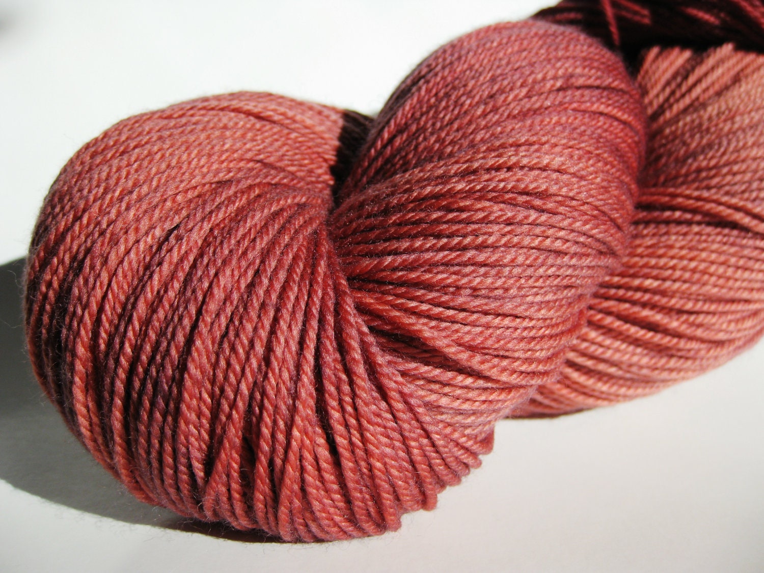 Hand dyed yarn, MCN Sock - Maple Rose