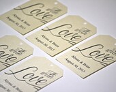 Wedding Favor Tags "With Love"