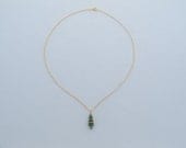 Delicate Necklace - Turquoise Gemstone Pendant