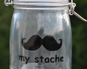 My Stache Vinyl Decals for Money Jar/Piggy Bank