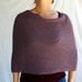 alpaca wrap scarf cowl hoody in dusty lilac
