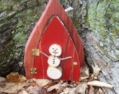 Snowman Pixie Door, Pointed-top